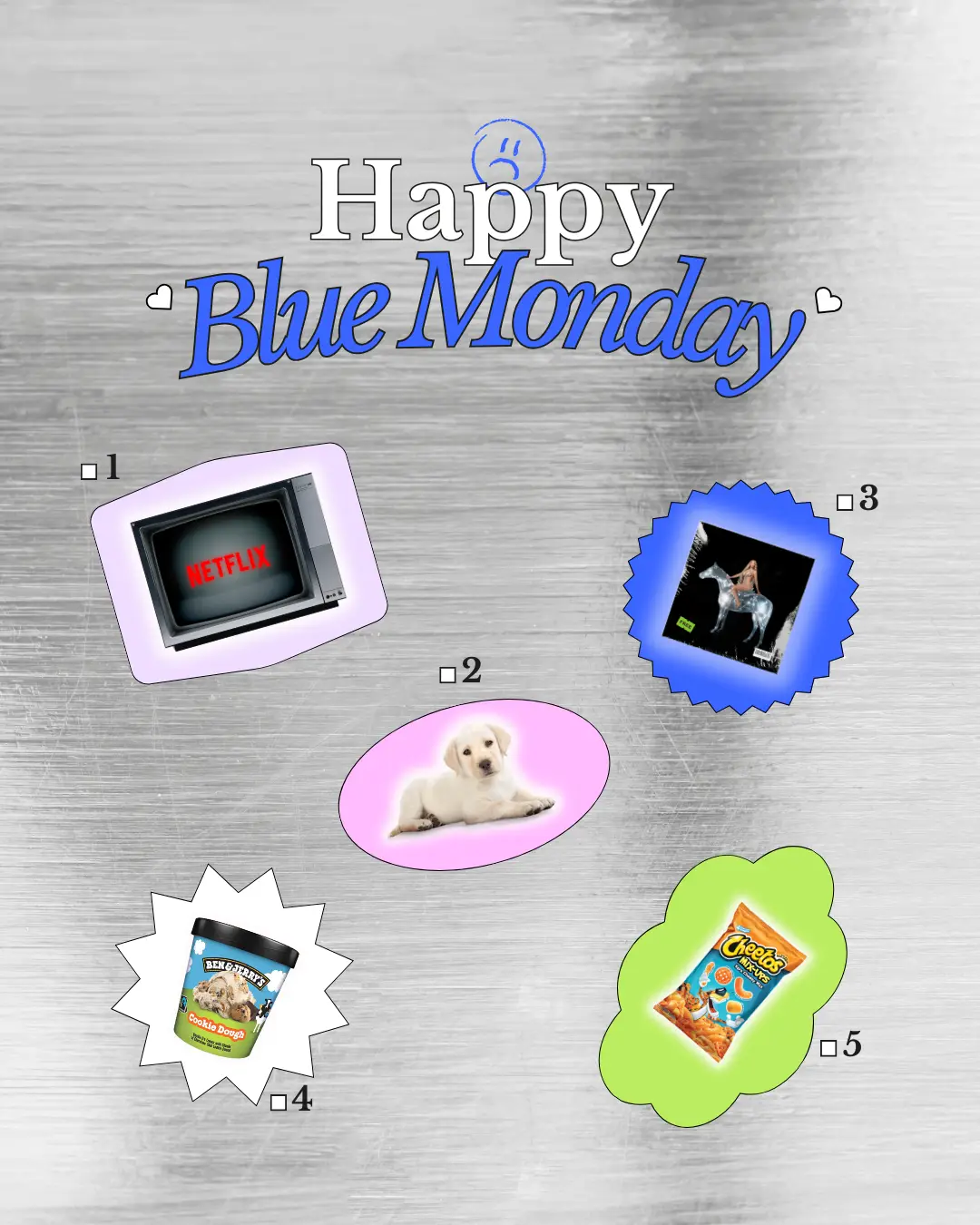 Blue Monday Theme Facebook And Instagram Quote Post (1080 x 1350 px)